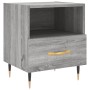 Mesita de noche madera de ingeniería gris Sonoma 40x35x47,5 cm de vidaXL, Mesitas de noche - Ref: Foro24-827400, Precio: 43,2...