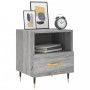 Mesita de noche madera de ingeniería gris Sonoma 40x35x47,5 cm de vidaXL, Mesitas de noche - Ref: Foro24-827400, Precio: 43,2...