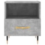 Concrete gray engineered wood bedside table 40x35x47.5 cm by vidaXL, Nightstands - Ref: Foro24-827396, Price: 32,54 €, Discou...