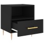 Black engineered wood nightstand 40x35x47.5 cm by vidaXL, Nightstands - Ref: Foro24-827406, Price: 50,67 €, Discount: %