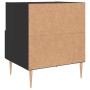 Mesita de noche madera de ingeniería negro 40x35x47,5 cm de vidaXL, Mesitas de noche - Ref: Foro24-827406, Precio: 50,67 €, D...