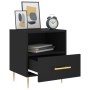 Black engineered wood nightstand 40x35x47.5 cm by vidaXL, Nightstands - Ref: Foro24-827406, Price: 50,67 €, Discount: %