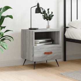 Sonoma gray engineered wood bedside table 40x35x47.5 cm by vidaXL, Nightstands - Ref: Foro24-827384, Price: 34,19 €, Discount: %