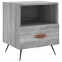 Mesita de noche madera de ingeniería gris Sonoma 40x35x47,5 cm de vidaXL, Mesitas de noche - Ref: Foro24-827384, Precio: 34,1...