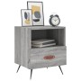 Mesita de noche madera de ingeniería gris Sonoma 40x35x47,5 cm de vidaXL, Mesitas de noche - Ref: Foro24-827384, Precio: 34,1...