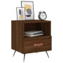 Nightstand 2 pcs oak brown engineered wood 40x35x47.5 cm by vidaXL, Nightstands - Ref: Foro24-827387, Price: 59,23 €, Discoun...