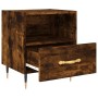 Smoked oak engineered wood bedside table 40x35x47.5 cm by vidaXL, Nightstands - Ref: Foro24-827398, Price: 40,56 €, Discount: %