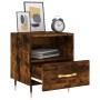 Smoked oak engineered wood bedside table 40x35x47.5 cm by vidaXL, Nightstands - Ref: Foro24-827398, Price: 40,56 €, Discount: %