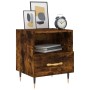 Smoked oak engineered wood bedside table 40x35x47.5 cm by vidaXL, Nightstands - Ref: Foro24-827398, Price: 40,56 €, Discount: %