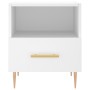 White engineered wood bedside table 40x35x47.5 cm by vidaXL, Nightstands - Ref: Foro24-827404, Price: 47,99 €, Discount: %