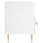 White engineered wood bedside table 40x35x47.5 cm by vidaXL, Nightstands - Ref: Foro24-827404, Price: 47,99 €, Discount: %