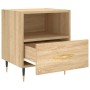 Mesita noche 2 uds madera ingeniería roble Sonoma 40x35x47,5 cm de vidaXL, Mesitas de noche - Ref: Foro24-827395, Precio: 69,...