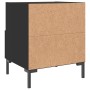 Mesita de noche madera de ingeniería negro 40x35x47,5 cm de vidaXL, Mesitas de noche - Ref: Foro24-827438, Precio: 53,49 €, D...