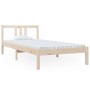 Estructura de cama de madera maciza 90x200 cm de vidaXL, Camas y somieres - Ref: Foro24-814869, Precio: 71,06 €, Descuento: %