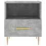 Bedside table 2 units in gray concrete engineered wood 40x35x47.5cm by vidaXL, Nightstands - Ref: Foro24-827413, Price: 74,80...