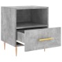 Mesita noche 2 uds madera ingeniería gris hormigón 40x35x47,5cm de vidaXL, Mesitas de noche - Ref: Foro24-827413, Precio: 74,...