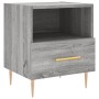 Mesita de noche madera de ingeniería gris Sonoma 40x35x47,5 cm de vidaXL, Mesitas de noche - Ref: Foro24-827416, Precio: 33,7...