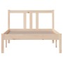 Estructura de cama de madera maciza 90x200 cm de vidaXL, Camas y somieres - Ref: Foro24-814869, Precio: 71,06 €, Descuento: %