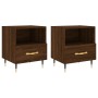 Nightstand 2 pcs oak brown engineered wood 40x35x47.5 cm by vidaXL, Nightstands - Ref: Foro24-827403, Price: 71,43 €, Discoun...