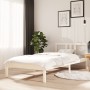 White solid wood bed frame 90x200 cm by vidaXL, Beds and slatted bases - Ref: Foro24-814870, Price: 75,61 €, Discount: %