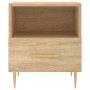 Mesita de noche madera de ingeniería roble Sonoma 40x35x47,5 cm de vidaXL, Mesitas de noche - Ref: Foro24-827410, Precio: 39,...