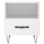 White engineered wood bedside table 40x35x47.5 cm by vidaXL, Nightstands - Ref: Foro24-827420, Price: 39,99 €, Discount: %