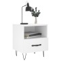 White engineered wood bedside table 40x35x47.5 cm by vidaXL, Nightstands - Ref: Foro24-827420, Price: 39,99 €, Discount: %