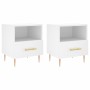 Bedside tables 2 units engineered wood white 40x35x47.5 cm by vidaXL, Nightstands - Ref: Foro24-827405, Price: 83,11 €, Disco...