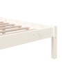 White solid wood bed frame 90x200 cm by vidaXL, Beds and slatted bases - Ref: Foro24-814870, Price: 75,61 €, Discount: %