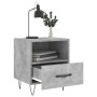 Concrete gray engineered wood bedside table 40x35x47.5 cm by vidaXL, Nightstands - Ref: Foro24-827428, Price: 42,30 €, Discou...