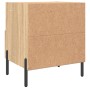 Engineered wood nightstand in Sonoma oak, measuring 40x35x47.5 cm. by vidaXL, Nightstands - Ref: Foro24-827458, Price: 44,53 ...