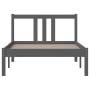 Estructura de cama madera maciza gris 90x200 cm de vidaXL, Camas y somieres - Ref: Foro24-814871, Precio: 78,87 €, Descuento: %