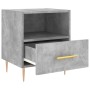 Mesita de noche madera ingeniería gris hormigón 40x35x47,5 cm de vidaXL, Mesitas de noche - Ref: Foro24-827412, Precio: 40,31...