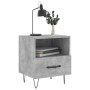 Mesita noche 2 uds madera ingeniería gris hormigón 40x35x47,5cm de vidaXL, Mesitas de noche - Ref: Foro24-827429, Precio: 66,...