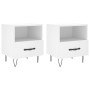 Nightstands 2 pcs engineered wood white 40x35x47.5 cm by vidaXL, Nightstands - Ref: Foro24-827421, Price: 68,87 €, Discount: %