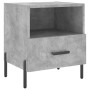 Concrete gray engineered wood bedside table 40x35x47.5 cm by vidaXL, Nightstands - Ref: Foro24-827460, Price: 44,95 €, Discou...