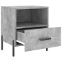 Mesita de noche madera ingeniería gris hormigón 40x35x47,5 cm de vidaXL, Mesitas de noche - Ref: Foro24-827460, Precio: 44,95...