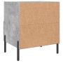 Mesita de noche madera ingeniería gris hormigón 40x35x47,5 cm de vidaXL, Mesitas de noche - Ref: Foro24-827460, Precio: 44,95...