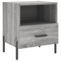 Mesita de noche madera de ingeniería gris Sonoma 40x35x47,5 cm de vidaXL, Mesitas de noche - Ref: Foro24-827464, Precio: 46,7...