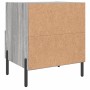 Mesita de noche madera de ingeniería gris Sonoma 40x35x47,5 cm de vidaXL, Mesitas de noche - Ref: Foro24-827464, Precio: 46,7...