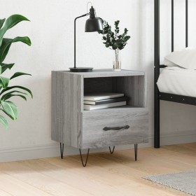 Sonoma gray engineered wood bedside table 40x35x47.5 cm by vidaXL, Nightstands - Ref: Foro24-827432, Price: 29,99 €, Discount: %