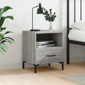 Sonoma gray engineered wood bedside table 40x35x47.5 cm by vidaXL, Nightstands - Ref: Foro24-827448, Price: 33,99 €, Discount: %