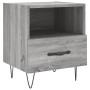 Mesita de noche madera de ingeniería gris Sonoma 40x35x47,5 cm de vidaXL, Mesitas de noche - Ref: Foro24-827432, Precio: 29,2...