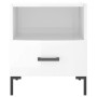 Glossy white engineered wood bedside table 40x35x47.5cm by vidaXL, Nightstands - Ref: Foro24-827440, Price: 48,18 €, Discount: %