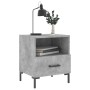 Bedside table 2 units in gray concrete engineered wood 40x35x47.5cm by vidaXL, Nightstands - Ref: Foro24-827445, Price: 78,05...