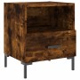 Mesita de noche madera ingeniería roble ahumado 40x35x47,5 cm de vidaXL, Mesitas de noche - Ref: Foro24-827446, Precio: 44,53...