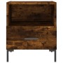 Mesita de noche madera ingeniería roble ahumado 40x35x47,5 cm de vidaXL, Mesitas de noche - Ref: Foro24-827446, Precio: 44,53...