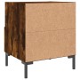 Smoked oak engineered wood bedside table 40x35x47.5 cm by vidaXL, Nightstands - Ref: Foro24-827446, Price: 44,53 €, Discount: %