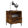 Smoked oak engineered wood bedside table 40x35x47.5 cm by vidaXL, Nightstands - Ref: Foro24-827446, Price: 44,53 €, Discount: %