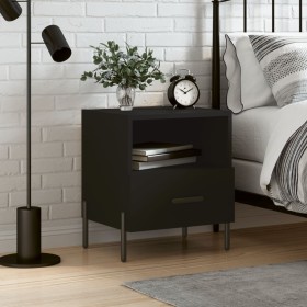 Black engineered wood nightstand 40x35x47.5 cm by vidaXL, Nightstands - Ref: Foro24-827454, Price: 54,10 €, Discount: %